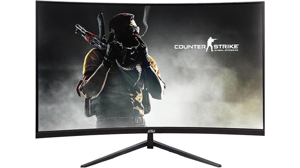 Monitor gamer curvo de 32 polegadas