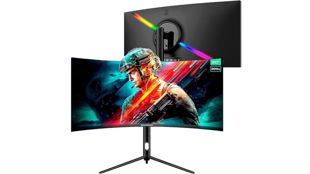 monitor ultrawide curvo de 30 polegadas