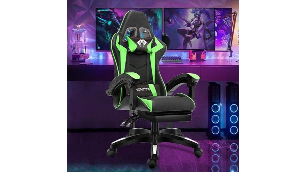 design de cadeira gamer ergonômica