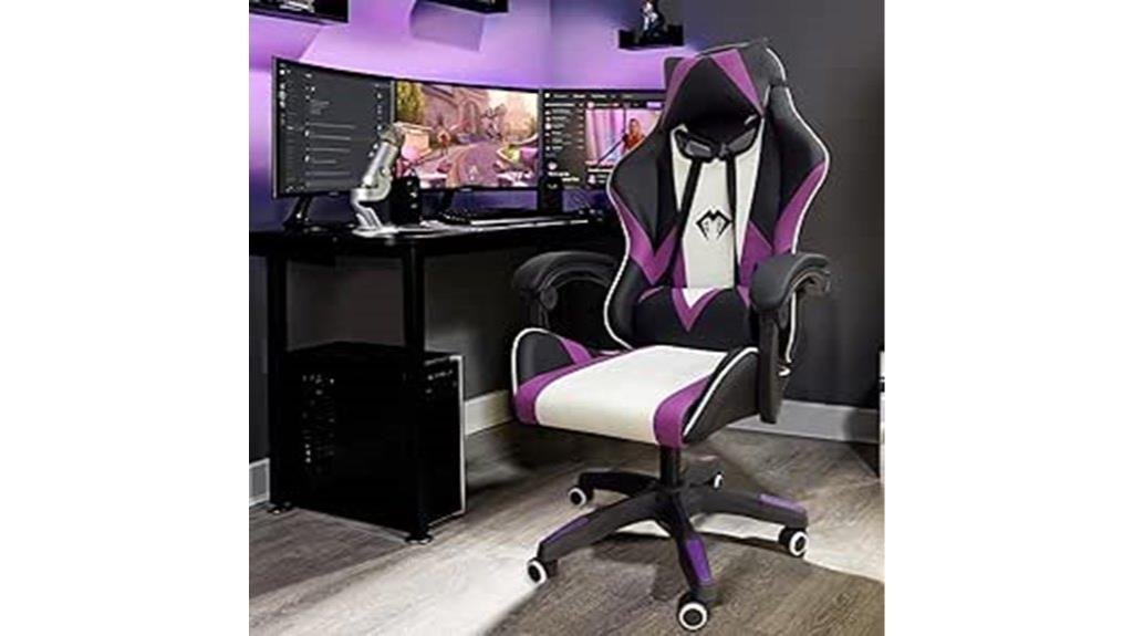 design de cadeira gamer ergonômica