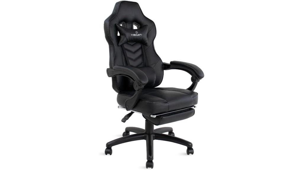 cadeira gamer com apoio para os pés