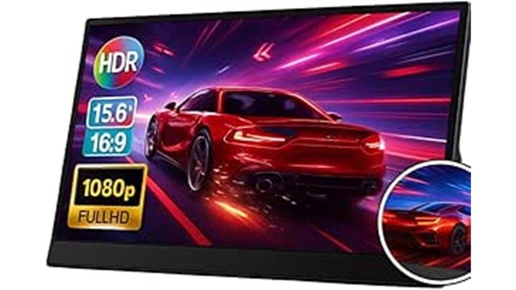 monitor de jogos portátil 15 6